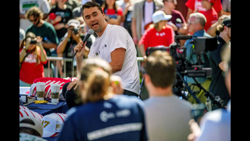 Charlie Kirk fatally shot at Utah university event