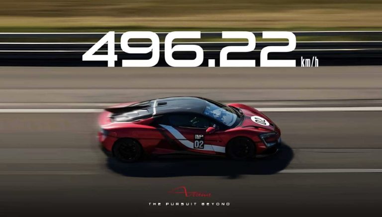 BYD Yango U9 Xtreme sets 496km/h electric vehicle speed record